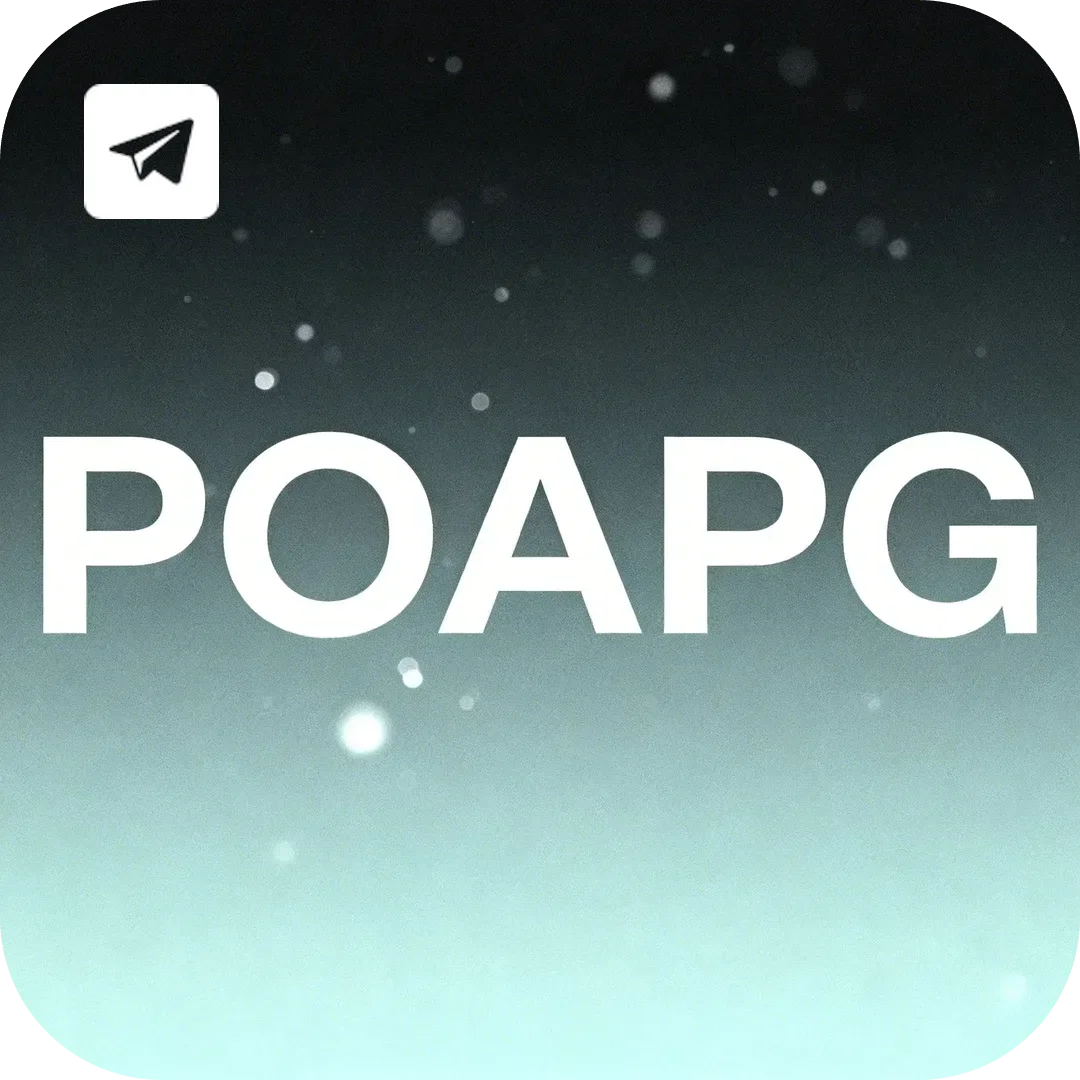 Canal oficial da poapg no Telegram